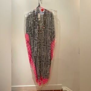 Yumi Kim kaftan. 100% silk & jewels in front. Belt included. M/L.